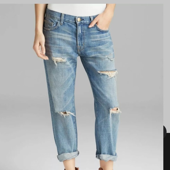 Current/Elliott Denim - CURRENT ELLIOT • Super Love Destroy Boyfriend Jean